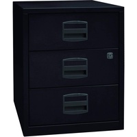 BISLEY Home Rollcontainer schwarz 3 Auszüge 41,3 x 40,0