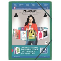 Oxford Eckspanner Polyvision DIN A4 grün