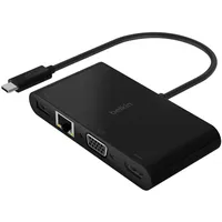 Belkin USB-C auf Gigabit-Ethern. HDMI/VGA/USB-A-Adapter, 100W PD