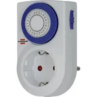 Brennenstuhl 1506160 Steckdosen-Zeitschaltuhr analog Tagesprogramm 3500W IP20