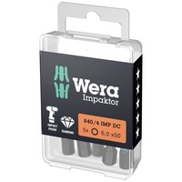 WERA 840/4 IMP DC Impaktor Innensechskant Bit 4x50mm, 1er-Pack
