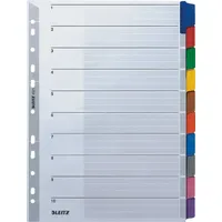 Leitz Register DIN A4 blanko Karton Grau 10 St.