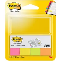 Post-it Page Marker, 670-4N 20x38mm sortiert 4er-Pack