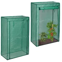 Relaxdays Tomatengewächshaus 1 x 0,5 x 1,5 m dunkelgrün