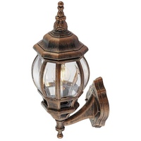 LINDBY Außenwandleuchte Nadesha, Höhe 47 cm, gold gebürstet