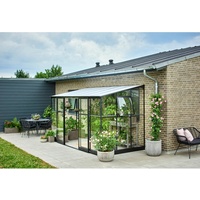 Juliana Halls Gewächshaus Qube Lean-to 612 Schwarz 7,1 m2