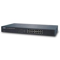 Planet GSW-1601, Rackmount Switch (16 Ports), Netzwerk Switch, Schwarz