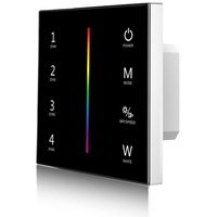 ISOLED Sys-Pro RGB+W 4 Zonen Einbau-Touch-Fernbedienung + DMX Output,