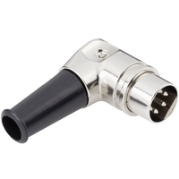 TRU Components 1578995 DIN-Rundsteckverbinder Stecker, gewinkelt Polzahl 5 Silber