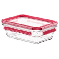 Emsa Clip&Close Glas rechteckig 700ml Aufbewahrungsbehälter rot (N1040600)