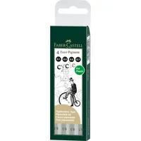 Faber-Castell 166004 - 4er Etui schwarz
