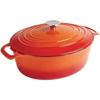 Vogue ovaler Schmortopf orange, 110(H) x 243(W) x 295(D)mm