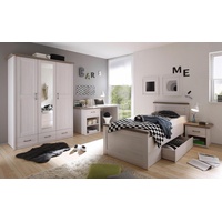 Begabino »Luca«, (Set, 4 St., Bett, Nachttisch, Schrank und