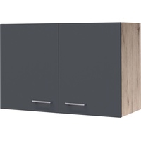 Flex-Well Exclusiv Oberschrank Morena 80 cm Basaltgrau matt -