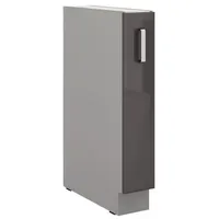 Küchen-Preisbombe Unterschrank Küche Bianca Grey Hochglanz 15 x 0