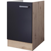 Flex-Well Exclusiv Spülenunterschrank Lara 50 cm ohne Arbeitsplatte Anthrazit