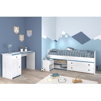 Parisot Jugendzimmer-Set »Smoozy«, (3 tlg., Stauraumbett, Nachttisch und Schreibtisch),