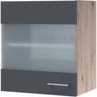Flex-Well Exclusiv Glas-Oberschrank Morena 50cm Basaltgrau matt - San