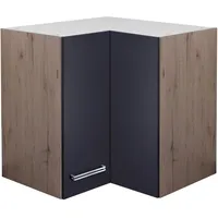 Flex-Well Eck-Hängeschrank Lara 60 x 60 cm Anthrazit-San Remo