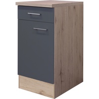 Flex-Well Exclusiv Unterschrank Morena 40 cm Basaltgrau matt -