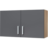Kochstation Hängeschrank »KS-Toronto, Breite 100 cm«, grau
