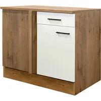 Flex-Well Exclusiv Eck-Unterschrank Vintea 110x60 cm Magnolie matt-Lancelot Oak
