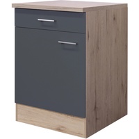 Flex-Well Exclusiv Unterschrank Morena 60 cm Basaltgrau matt -