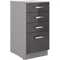 Küchen-Preisbombe Unterschrank 40 cm Grau