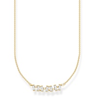 Thomas Sabo KE2095-414-14 Halskette Damen Weiße Steine Silber Vergoldet