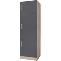 Kochstation Kühlumbauschrank »KS-Toronto, Höhe 200 cm«, schwarz