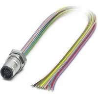 Phoenix Contact 1437122 Sensor-/Aktor-Einbausteckverbinder M12 Stecker, Einbau 0.50m Polzahl: