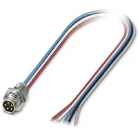 Phoenix Contact 1440119 Sensor-/Aktor-Einbausteckverbinder M8 Stecker, Einbau 0.50m Polzahl: