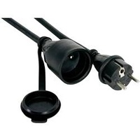 Perel EC01.5R15STBHQ Strom Verlängerungskabel 16 A Schwarz 1.50m