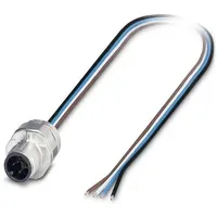 Phoenix Contact 1530595 Sensor-/Aktor-Einbausteckverbinder M5 Stecker, Einbau 0.50m Polzahl: