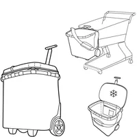 Reisenthel carrycruiser iso Twist Silver Tragbarer und verschließbarer Einkaufstrolley