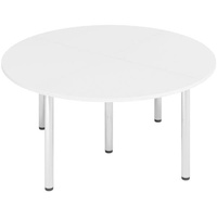 Hammerbacher Konferenztisch weiß rund, 160,0 x 160,0 x 72,0