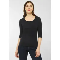 STREET ONE Damen, A317588 Basic T-Shirt mit 3/4 Arm,