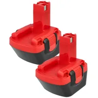 EXTENSILO 2x Akku Ersatz für Bosch 2 607 335