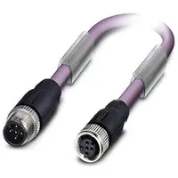 Phoenix Contact 1507573 Sensor-/Aktor-Datensteckverbinder, konfektioniert M12 Stecker, gerade, Buchs