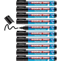 Edding 380 Flipchart-Marker schwarz 1,5 - 3,0 mm, 10