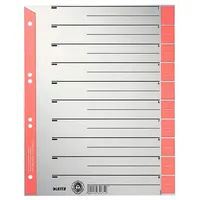 Leitz Trennblätter 1652 DIN A4 rot 25 St.