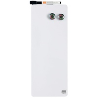 NOBO Schmales Magnetisches Mini-Whiteboard, Rahmenlos, Trocken Abwischbar, Leicht zu