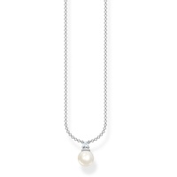 Thomas Sabo Kette mit weißer Süßwasserzuchtperle, weißem Zirkoniasteine in