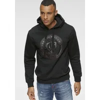 Bruno banani Kapuzensweatshirt, Langarm, schmale Passform, bedruckte Optik Bruno