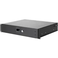 Adam Hall 87402A Rackschublade 2 HE Aluminium,