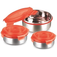 King KING® Vorratsdosen-Set KLICKBOX / rot),