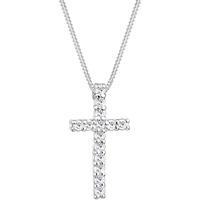Elli Kreuz Kristalle 925 Silber Kommunion 45 Damen