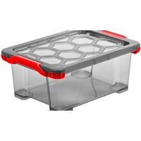 Rotho Evo Aufbewahrungsbox anthrazit/rot, 15l