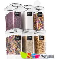 GoMaihe Vorratsdosen Set 2.5L 6 Stück Aufbewahrungsbox Küche Organizer,