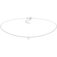 Elli Choker Mondstein Anhänger Basic Trend 925 Silber Damen